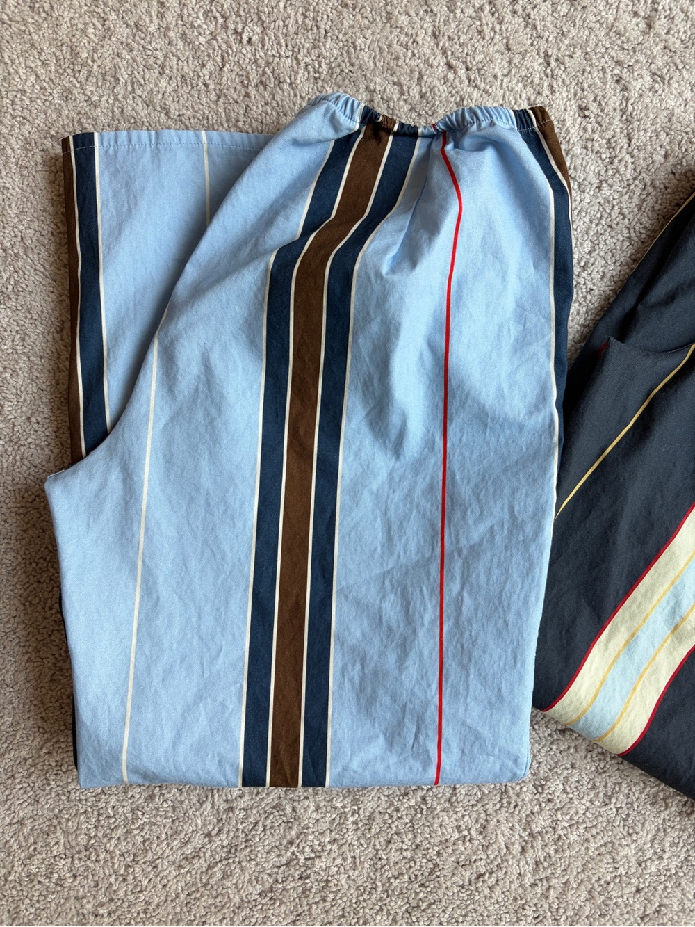 Cadet everyday poplin pant fancy blue stripe